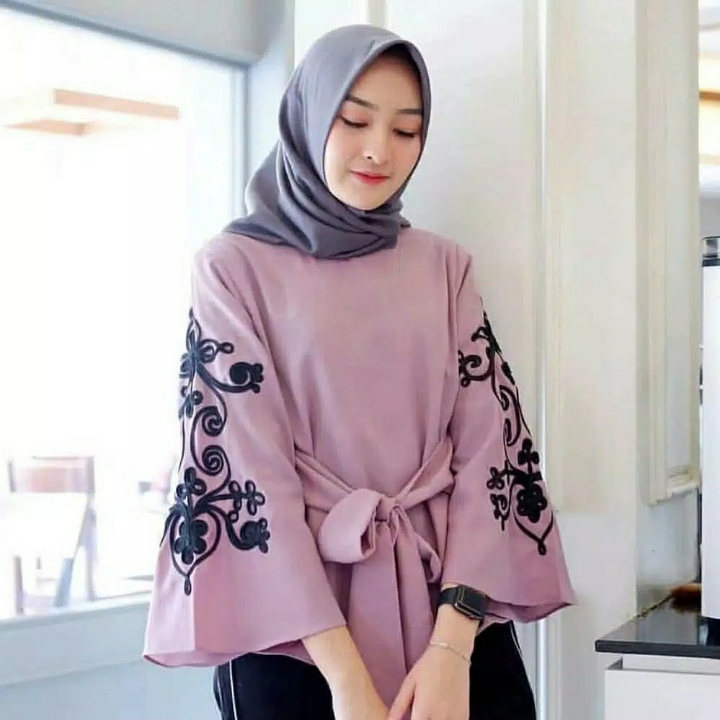 Ladiora Top  Blouse Muslim  Baju Atasan Wanita