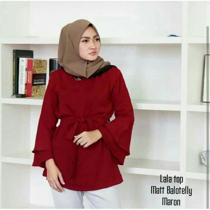 Lala Top Maroon