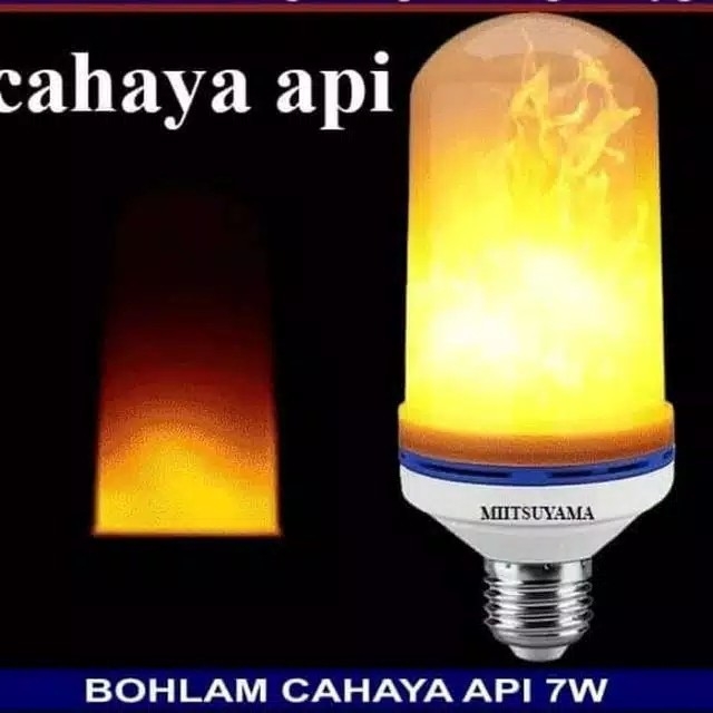 Lampu Bohlam Api LED 7 Watt 3 Fungsi Mitsuyama MS-E0407