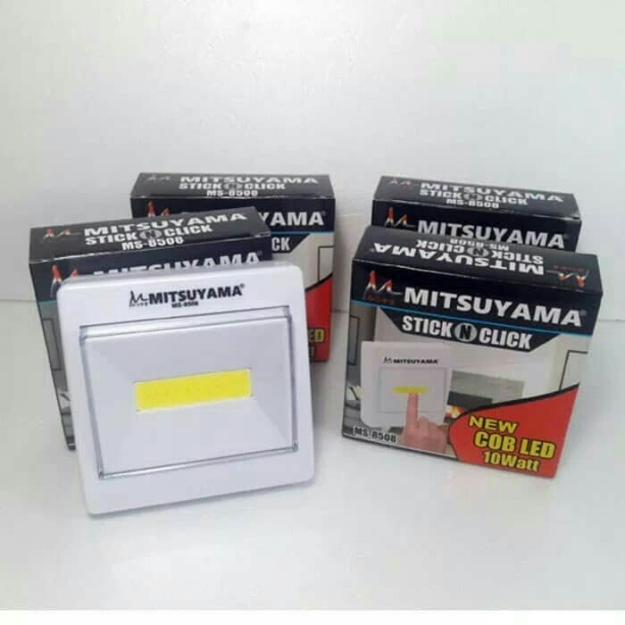 Lampu Emergency Mitsuyama Stick N Click MS-8058 Cob LED 10 Watt