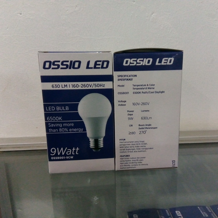 Lampu LED Bergaransi Ossio 9 Watt Murah 3