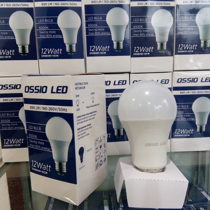 Lampu LED Bergaransi Ossio 12 Watt Murah