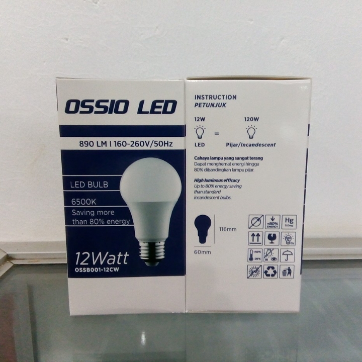 Lampu LED Bergaransi Ossio 12 Watt Murah 3