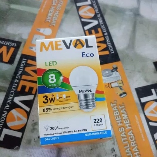 Lampu Led Bulb Eco Meval 3 Watt
