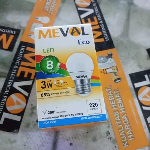 Lampu Led Bulb Meval Eco 3 Watt