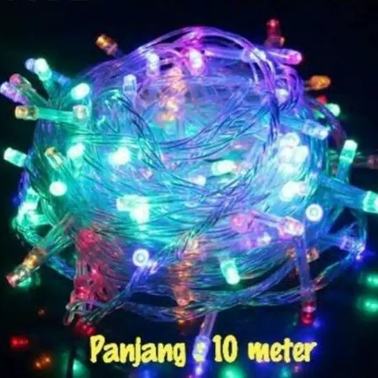 Lampu Tumbler Rainbow 10 Meter  Lampu Hias  Lampu Natal