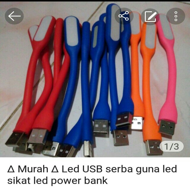 Led Sikat Led Usb Power Bank