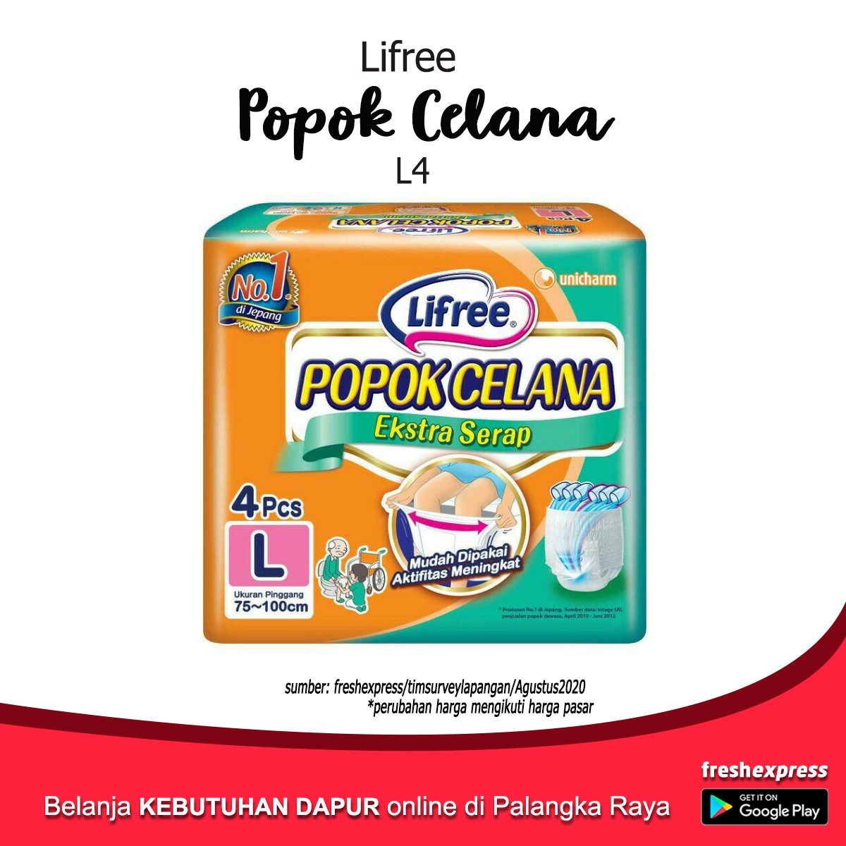 Lifree Popok Celana Dewasa L4