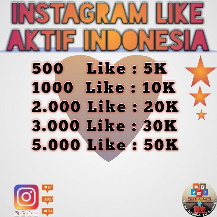 Like Aktif Indonesia 500 Like