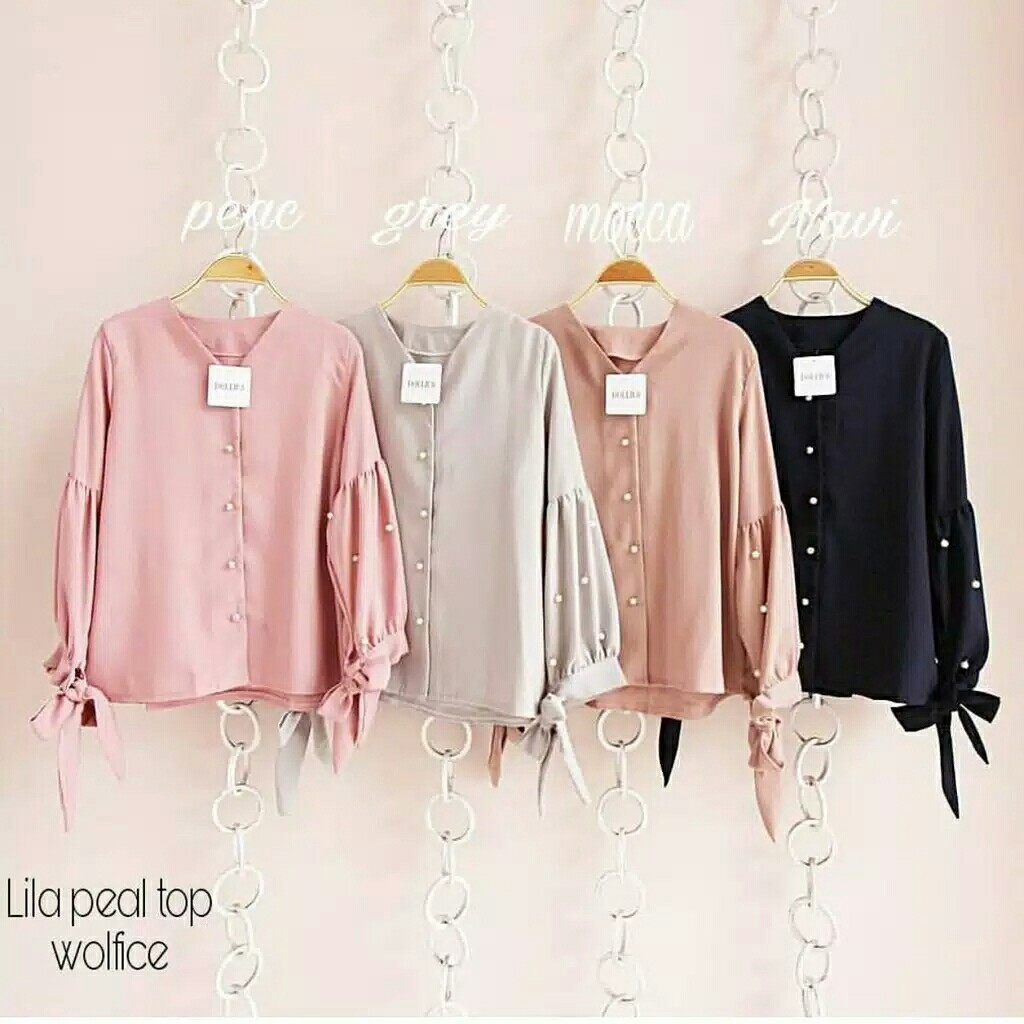 Lila peal top