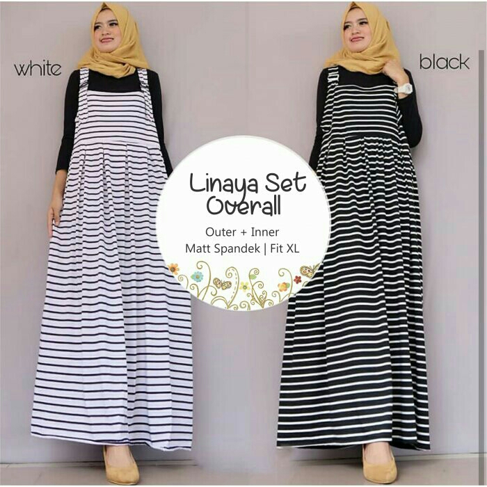 Linaya Set Overall White Or Black