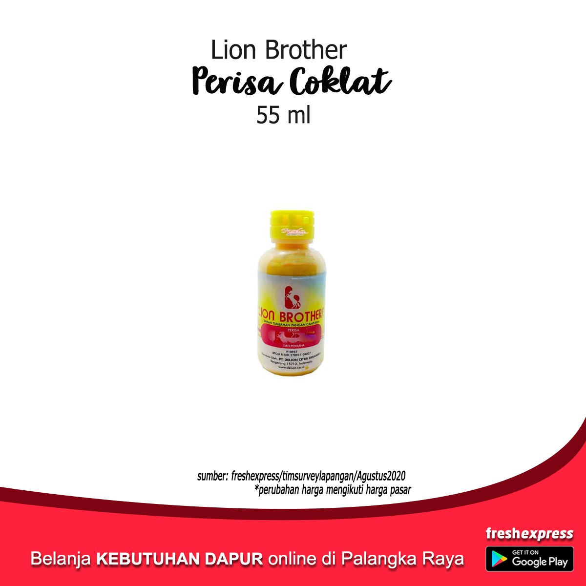 Lion Brother Perisa Coklat 55 Ml