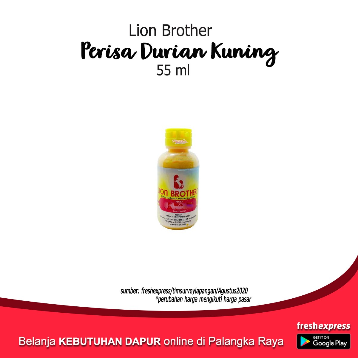 Lion Brother Perisa Durian Kuning 55 Ml