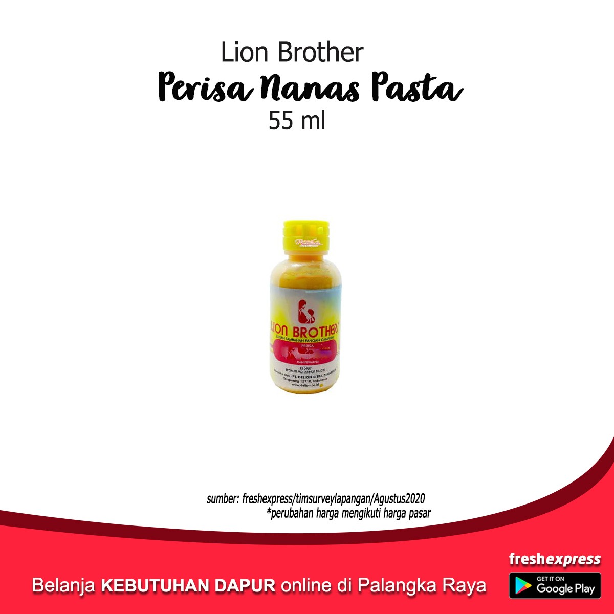 Lion Brother Perisa Nanas Pasta 55 Ml