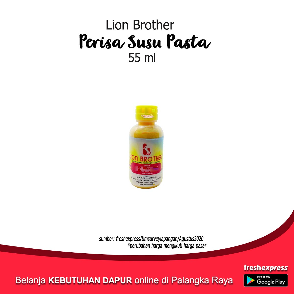 Lion Brother Perisa Susu Pasta 55 Ml