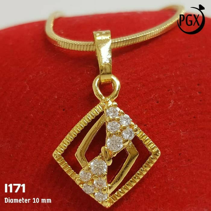 Liontin Xuping Berlian Mewah - Perhiasan Lapis Emas 18 Karat - I171