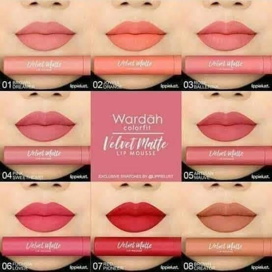 Lip Cream Wardah Velvet Mate