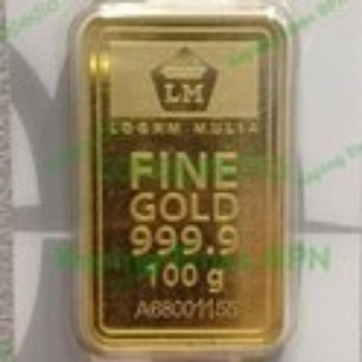 Logam Mulia Emas Lantakan 100 Gram