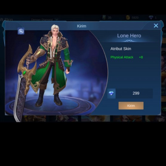 Lone Hero Skin Alucard