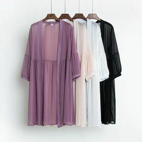 Long Shirt Kimono Cardigan