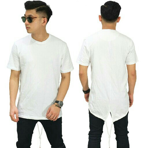 Longline T-Shirt Basic White