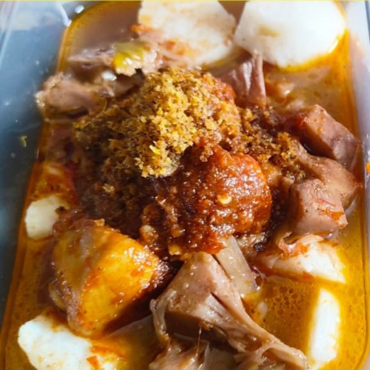 Lontong Sayur Lauk Ayam