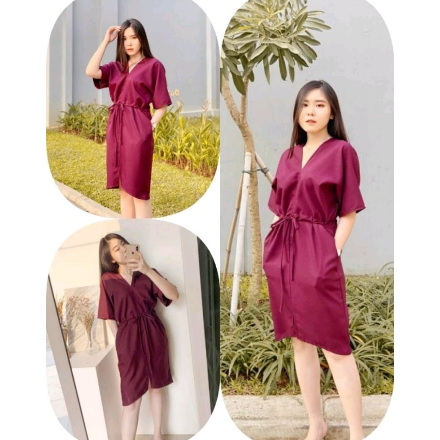 Lori Dress Maroon