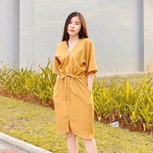 Lori Dress Mustard