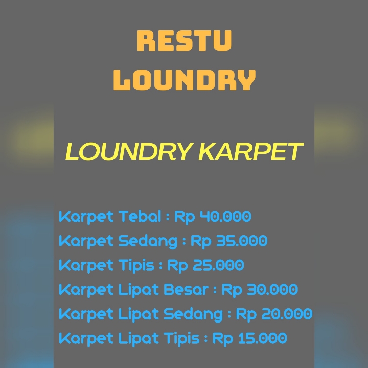 Loundry Satuan Karpet