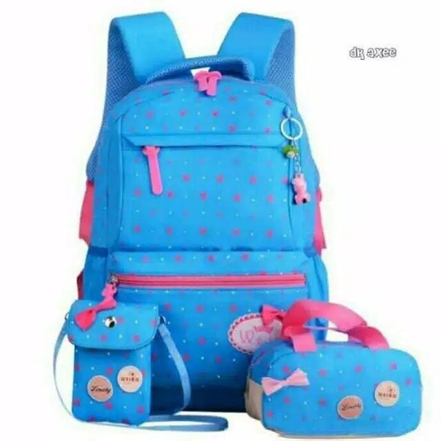 Lovely weibo Backpack 3 in 1Tas Fashion  3