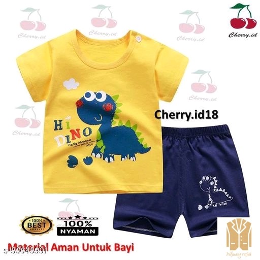 Lucu Imut Set Atasan  Bawahan AnakBottom Bahan Cotton