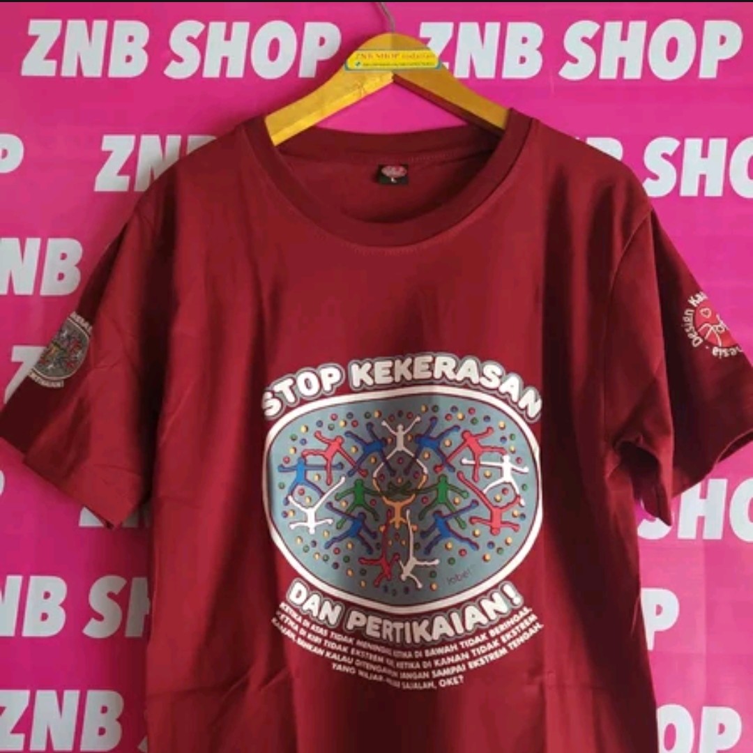 M Kaos Jobel Bali Maroon