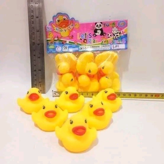 MAINAN BEBEK KARET ISI 6 PCS