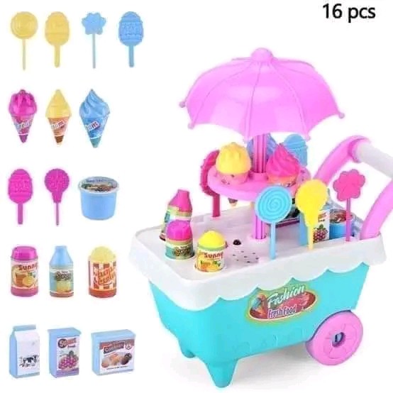 MAINAN GEROBAK DORONGAN ICE CREAM FI 502