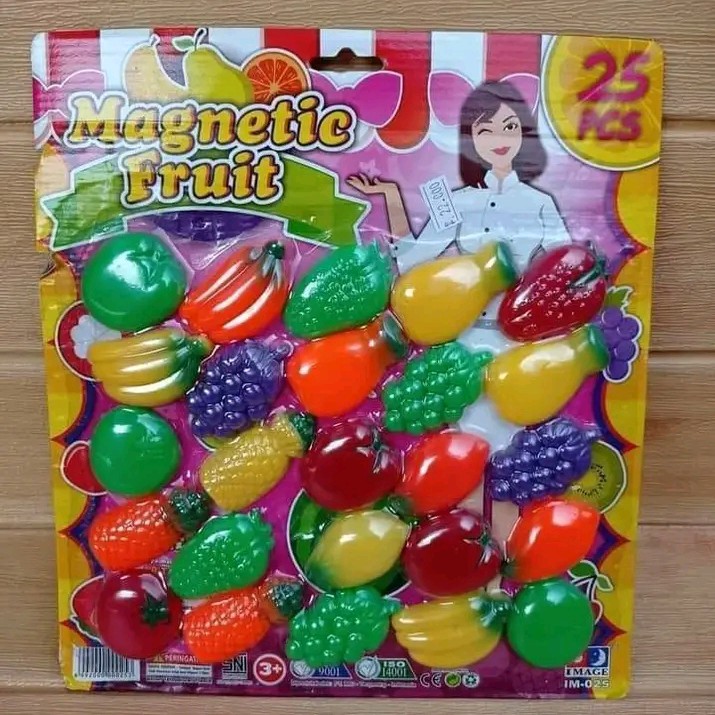 MAINAN MAGNETIC FRUIT ISI 25PCS