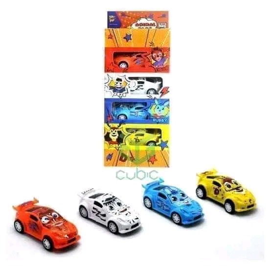MAINAN MOBIL ANIMAL CAR ISI 4 PCS