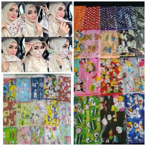 MASKER KAIN MOTIF KARTUN OXFORD SUPER GRADE A PREMIUM