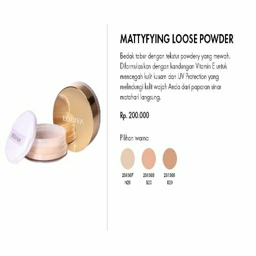 MATTYFYING LOOSE POWDER
