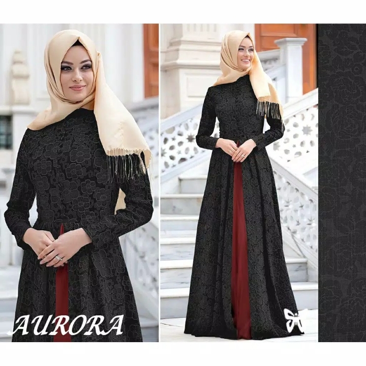 MAXI AURORA BLACKMAROON