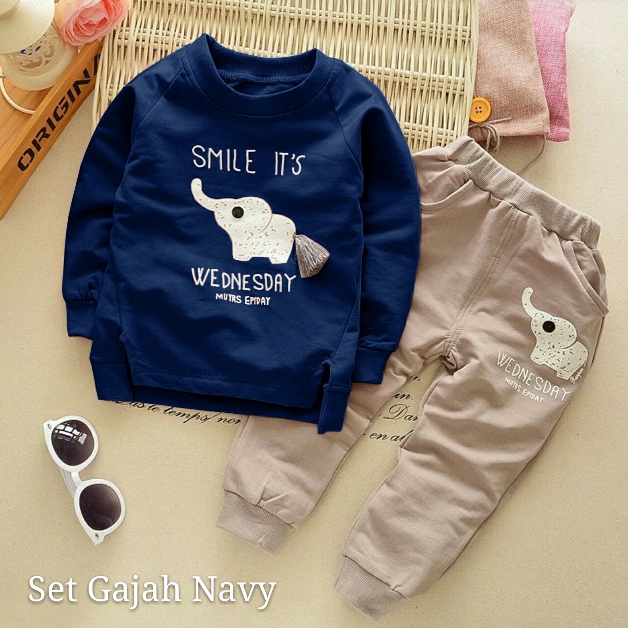 MC-KID SET GAJAH NAVY