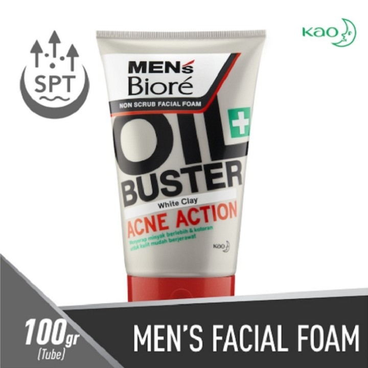 MENS BIORE Facial Foam Acne Defense 100 gr