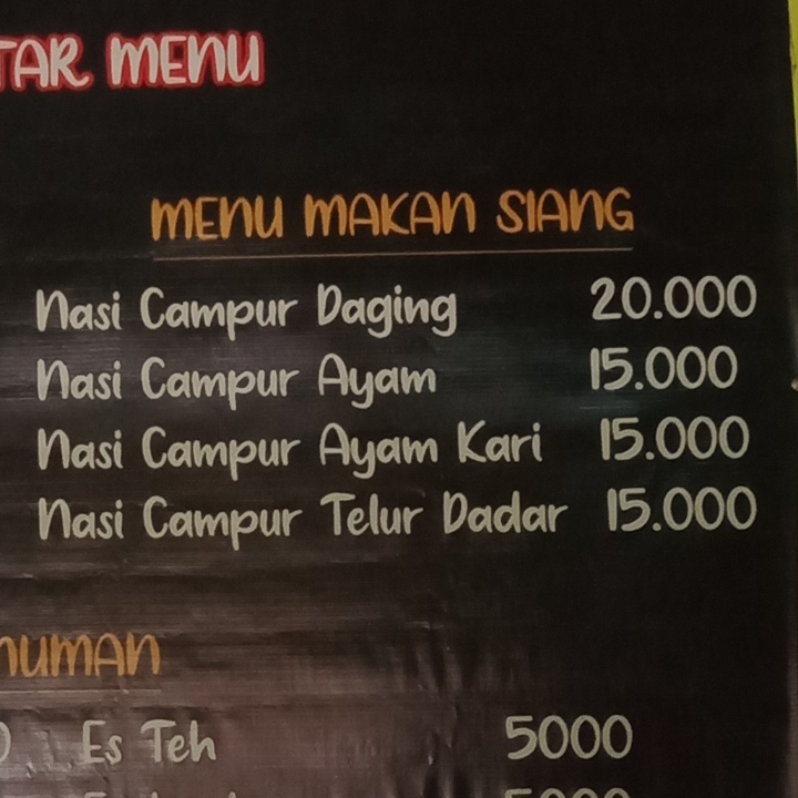 MENU MAKAN SIANG