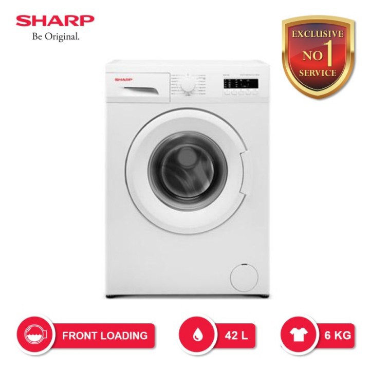 MESIN CUCI FRONT LOADING SHARP ESF-L862S