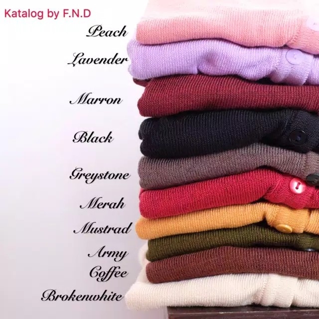 MILKY CARDI  CARDI BASIC  CARDIGAN RAJUT 2
