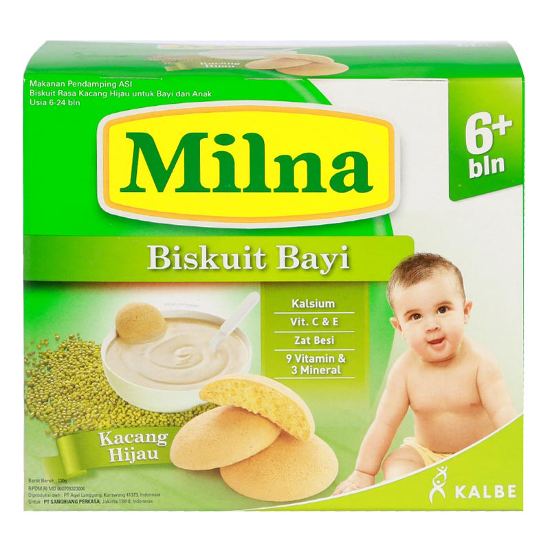 MILNA BISKUIT BAYI KACANG HIJAU 130GR