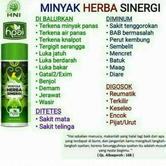 MINYAK HERBA SINERGI HPAI HNI 2