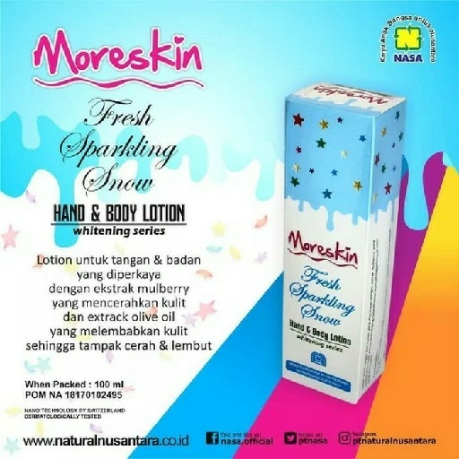 MORESKIN FRESH SPARKLING SNOW HANDBODY LOTION NASA