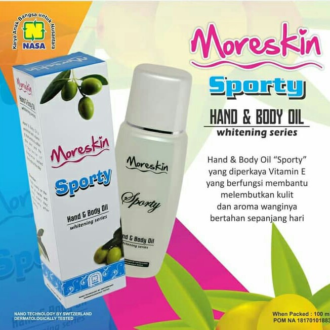 MORESKIN HAND AND BODY OIl SPORTY