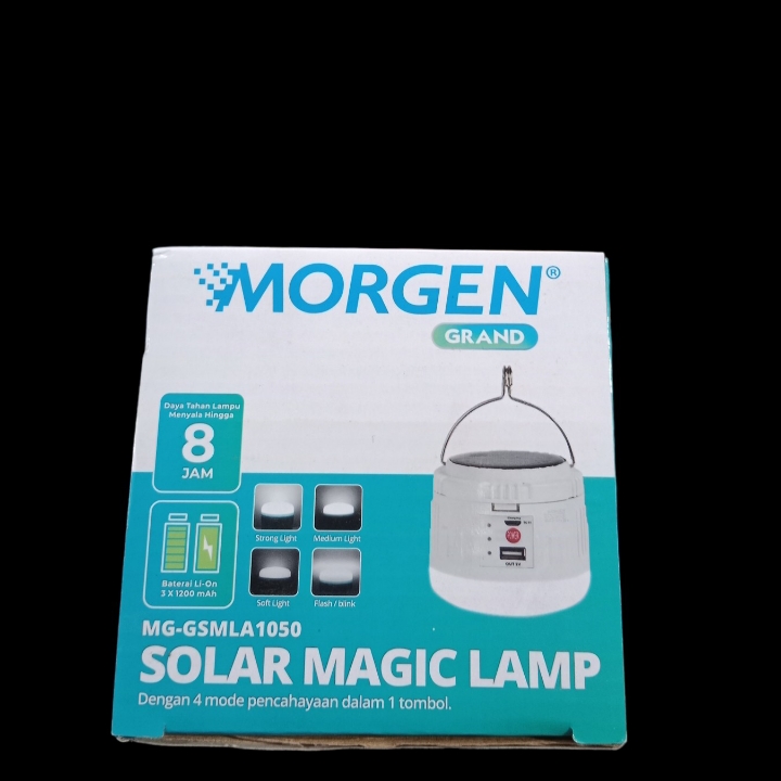 MORGEN Lampu LED Emergency Solar Magic Lamp 50W GSMLA1050 Sinar Putih 