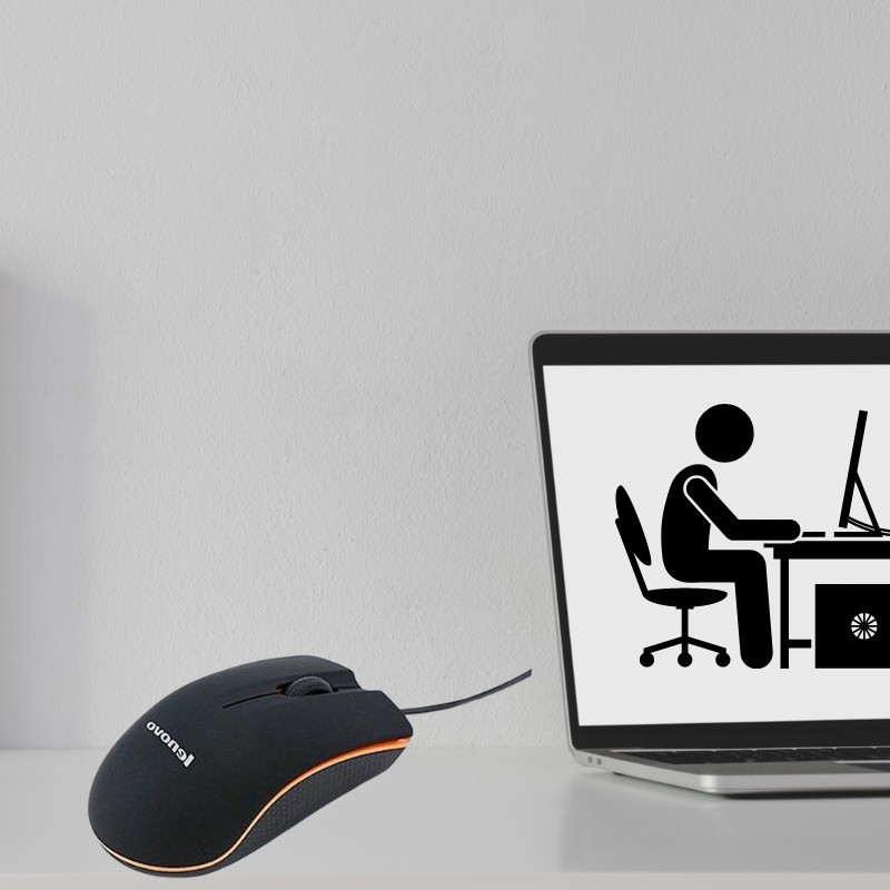 MOUSE LENOVO M20 OPTICAL USB - KIT 2